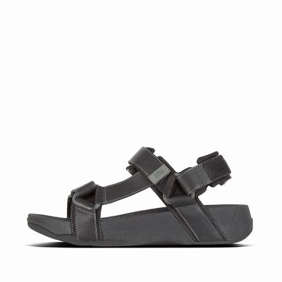 Fitflop Men's RYKER Back-Strap Sandals - Black, JP6721940